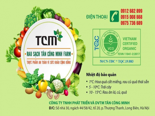 Thực phẩm sạch Tân Công Minh mang đến niềm tin cho khách hàng